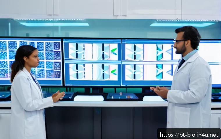 차세대 염기서열 분석 NGS - A modern Brazilian medical laboratory specializing in advanced genomic sequencing: diverse team of s...